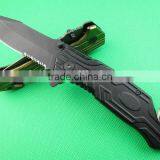 OEM Folding Knife 5Cr13 Hunting Knife Camping Glass Breaker Knife UDTEK01261