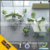 Office New Design Various Color Selection 4 Seater Office Computer Desk With Drawers thumbnail-4