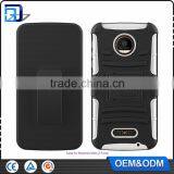 Bulk Buy From China Outdoor Heavy Duty Belt Clip Combo Holster Kickstand Silicone PC Case For Moto Z Force Cover Shockproof thumbnail-6