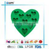 High Quality Heart Shape Silicone Ice Cube Tray thumbnail-2