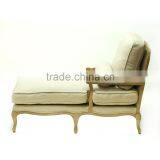 High Quality Wooden Round Stool Long Back Sofa White Chairs thumbnail-3