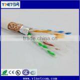 Factory Price SFTP 4pair 23AWG Solid Bare Copper CAT6 Double Shielded LAN Cable 1000ft