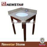 Chinese Wooden Base Corner Bathroom Vanity