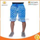 Basic Casual Rock Old School Bandana Paisley French Terry Short thumbnail-1