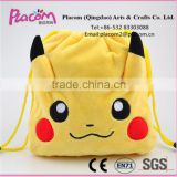 2016 Best selling High quality Customzie Cute Fashion Promotional gifts and kid bags Plush bag Pokemon
