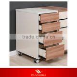 Lockable Nightstand Safe Metal Drawer Cabinet thumbnail-1