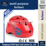 HE026K Red Color Child Blke BMX Cycle Micro Stunt Scooter Skate Helmet