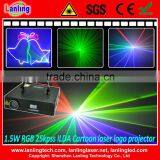 1.5W RGB 25kpss ILDA Cartoon Laser Logo Projector thumbnail-1