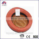 Narrow Brim Hat Roll Up Straw Hat With White Band thumbnail-3