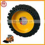 Hot Sale Quarry and Mining Fields Solid Skid Steer Tire Rims 10-16.5 thumbnail-1