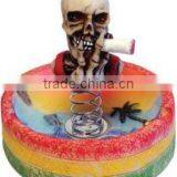 Skeleton Skull Head Bobblehead Ashtray, Souvenir thumbnail-2