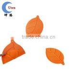 Orange Leaf Shape Silicone Kitchen Mat thumbnail-1