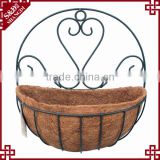 Wholesale wire hanging baskets with coconut liners coconut hanging basket