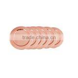 Copper Charger Plate/ Copper Show Plate/ Copper Wedding Table Plate thumbnail-3