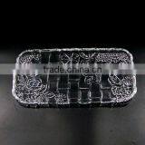 2017 New Big Glass Plate Transparent Glass Fruit Plate thumbnail-1