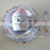 Stock Kid's 4pcs Melamine Dinner Set Closeout Dinner Set thumbnail-1