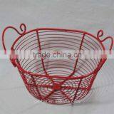 Metal Wire Pet Egg Basket With Handles thumbnail-5