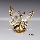 24K gold plated Metal Butterfly with swarovski elements