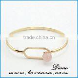 Single Bangle Wholesale Fashion Jewelry Wire Gemstone Bracelet thumbnail-5