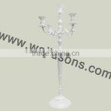 Standing White Candelabra,IndianCandelabra and Home Aluminium White Candelabra thumbnail-1