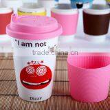 Porcelain Coffee Mug With Silicon Lid&case thumbnail-1