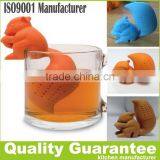 2016 Latest High Quality Squirrel Shape Silicone Tea Strainer Filter Silicone Tea Infuser thumbnail-1