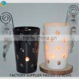 Sprayed Glass Jars Black and White Series