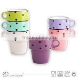 Stoneware Solid Color Ceramic Coffee Mugs thumbnail-5