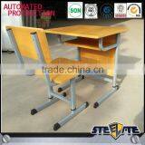 Wood Single Seat Student Desk and Chair Set thumbnail-1