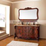 American Style Vanities Bathroom,Hand Carved Wood Bath Cabinet,Traditional Vanity Unit Mirror Cabinet(BF08-4135) thumbnail-1
