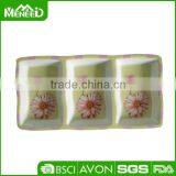 Party Wavy Cased Confectionery Divided Restaurant Rectangle Plate thumbnail-1