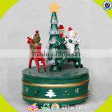 Wholesale Baby Wooden Carousel Music Box Fashion Kids Wooden Carousel Music Box Popular Wood Carousel Music Box W07B011A thumbnail-1