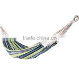 Outdoor Navy Blue Lightweight Canvas Portable Hammock With Carry Bag thumbnail-1