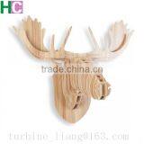 Hot Selling Wood Animal Head for Wall Decoration thumbnail-6