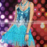 STELISY 2015 Women Elegant Colorful Sequin Covered Latin Dance Costumes thumbnail-2