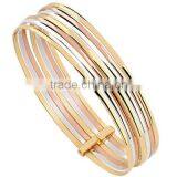 Tri Color Bangles, Gold Plated Bangle, Machine Cut Bangle, Fashionable Bangle, Jewelry Manufacturers thumbnail-2
