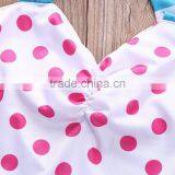 Polka Dot Swimwear Match Stripe Bowknot One Piece Swimsuit Wholesale thumbnail-3