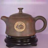 Vintage Tea Pot China Hand Painted Nixing Cermaic Animal Rabbit Teapots Tea Ware thumbnail-1