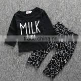New 2 Piece Baby Clothes Set Girl Pants Blouse Infant Clothing Newborn Baby Clothing Sets Boy Cotton Little Monster thumbnail-5