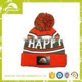 New Custom Style Men's Winter Knit Hat/Pom Pom Knitted Hat thumbnail-1