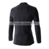 1 pc Hot Sale Good Quality 4 Size for Choice Slim Fit Striped Long Sleeve V Neck Slim Fit Men Blazer thumbnail-4