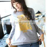 Spring New Design European Style Vogue Owl Printed Crewneck Sweatshirt,women Wear Sweatshirt thumbnail-6