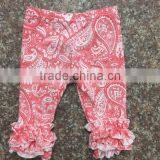 2017 Summer Little Angel Girls Beautiful Flower Icing Shorts Baby Girls Cute Flower Pattern Ruffle Capris thumbnail-1