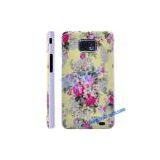 Elegant Flowers With Yellow Backgroud Skin Hard Plastic Case Cover for Samsung Galaxy S2 I9100 thumbnail-1