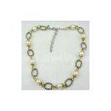 Silver Color Custom Fashion Jewelry Beaded Pearl Necklace for Anniversary thumbnail-1