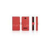 Cool Red HTC Protective Case With Stand , HTC 8S Soft Phone Covers
