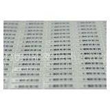 Double-sided 58kHz DR AM Labels , Anti Theft Retail Security Tags Barcode Label