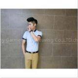 Free shipping men\'s 2015 fashion contrast collar shirt