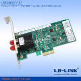 LR-LINK PCIe x1 100Base-FX ST Port MM Fiber NIC Network Interface Card (RTL8105E Based)