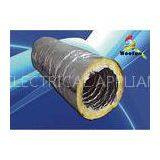 Foil Ventilation Insulated Flexible Ducting , Glass Wool 6 Inch HVAC Flex Duct